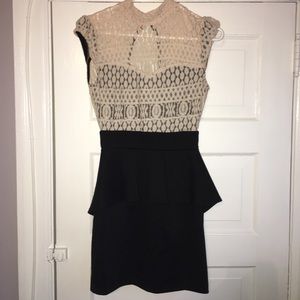 Lace and black dress